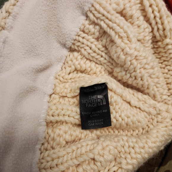 The North Face Cable Knit Beanie - Cream - Picture 4 of 5
